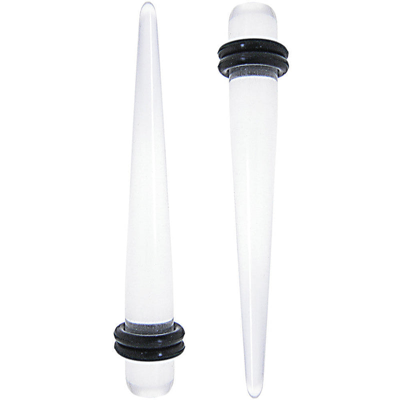2G Clear UV Acrylic Straight Taper Set