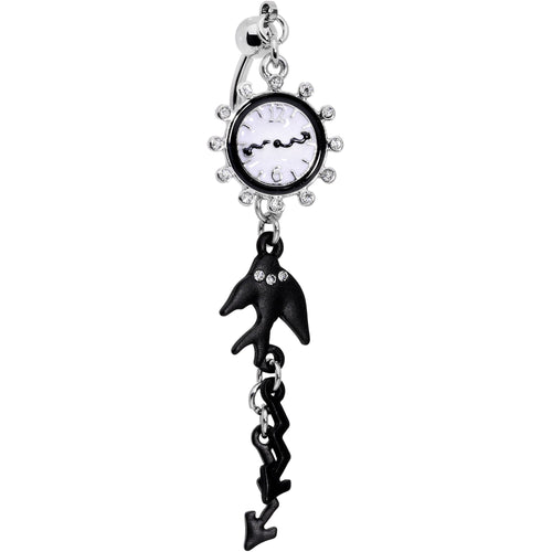 Clear Gem Weird Times Top Mount Dangle Belly Ring