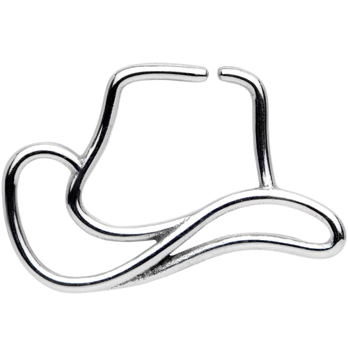 18G Howdy Folks Cowboy Hat Closure Ring