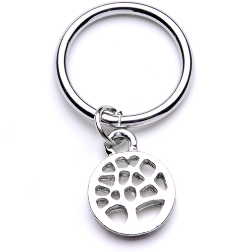 16G 3/8 Tree of Life Dangle Hinged Segment Ring