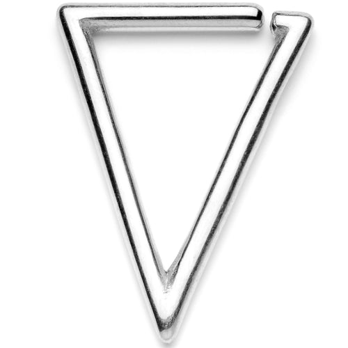 16G 5/16 Tasteful Geometric Triangle Closure Ring