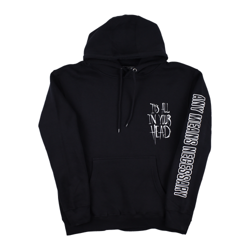 It's All In Your Head Pullover Hoodie Black