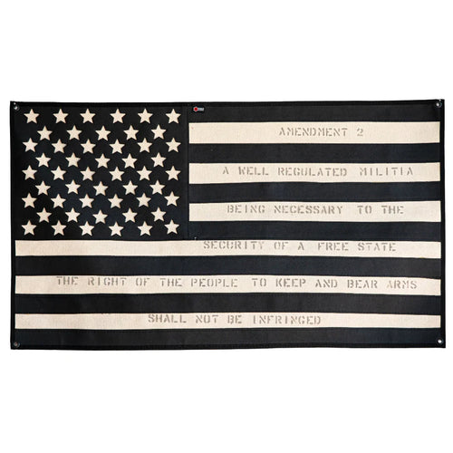 American Flag - Combat Boot Leather - Second Amendment
