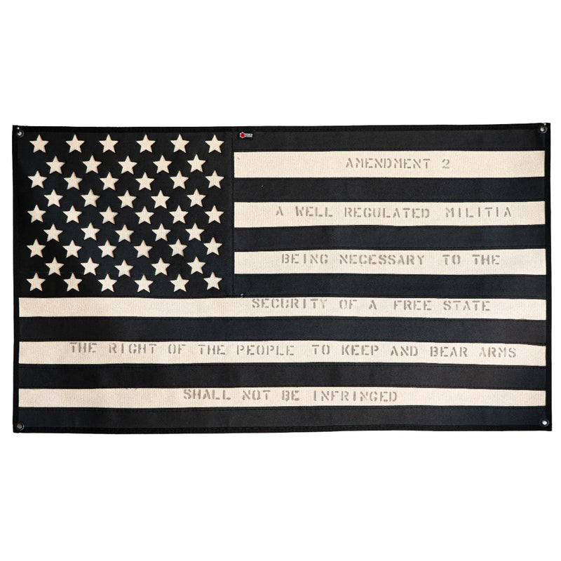 American Flag - Combat Boot Leather - Second Amendment