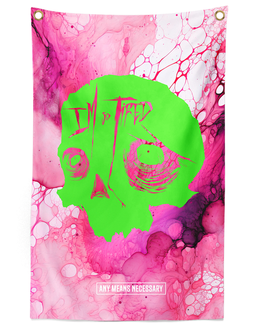 So Tired Banner Pink
