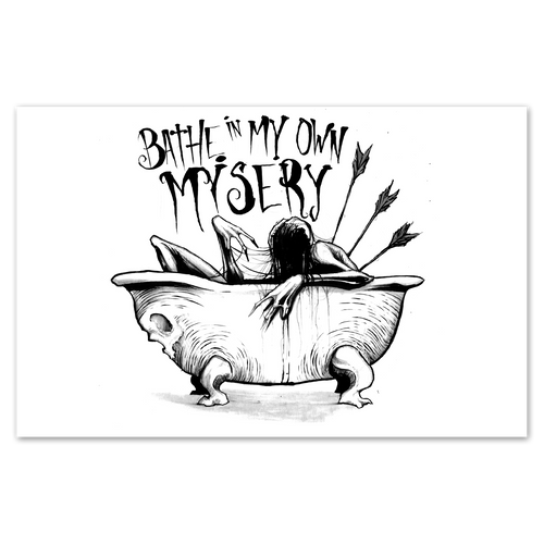 Bathing In My Own Misery Print