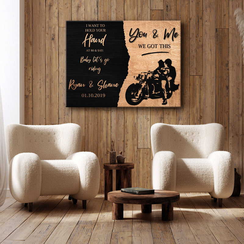 We Got This Bikers Couple Sign