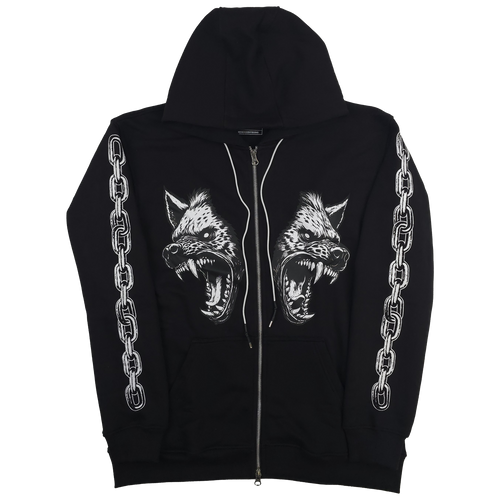 Cerberus Zip Up Hoodie Black