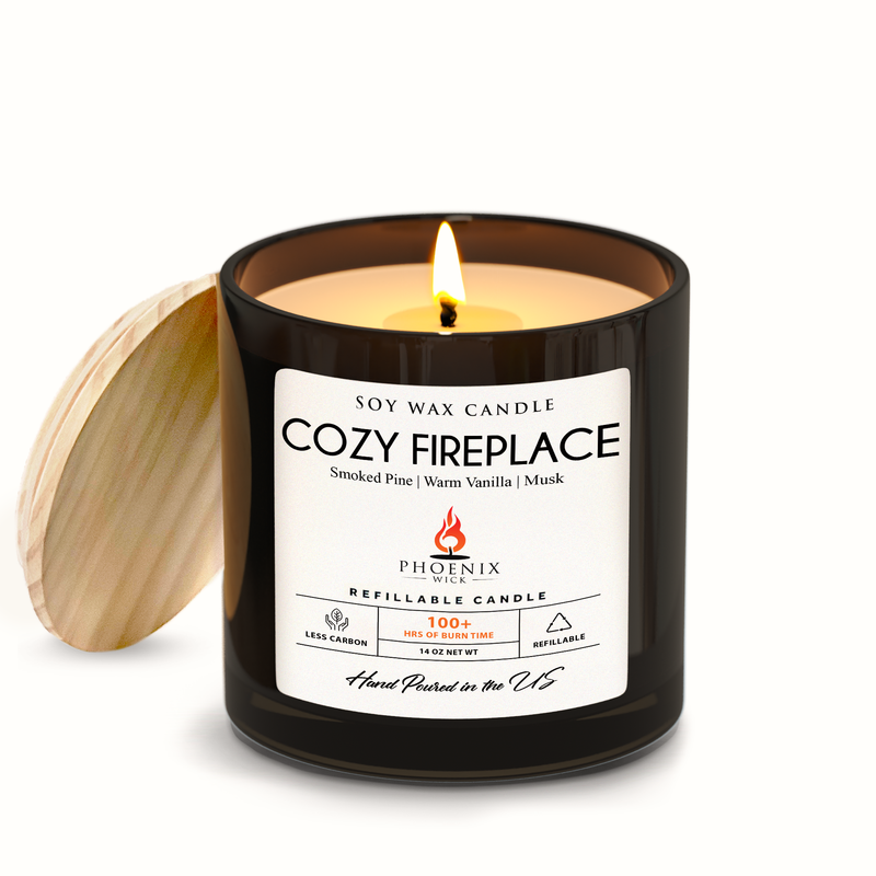 Cozy Fireplace - 14oz Filled Candle
