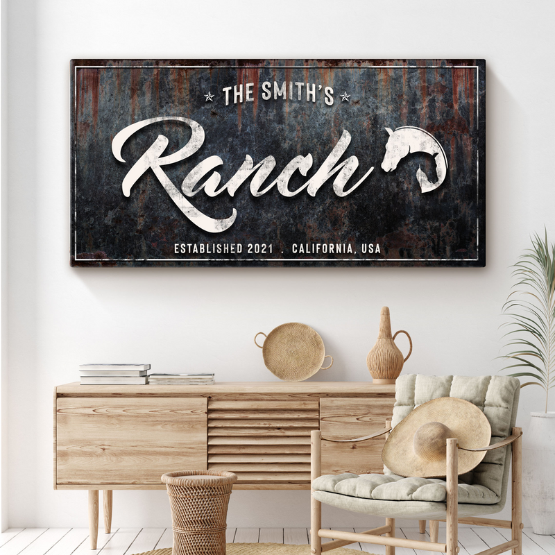 Family Ranch Sign