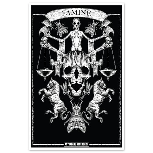 4 Horsemen Famine Print
