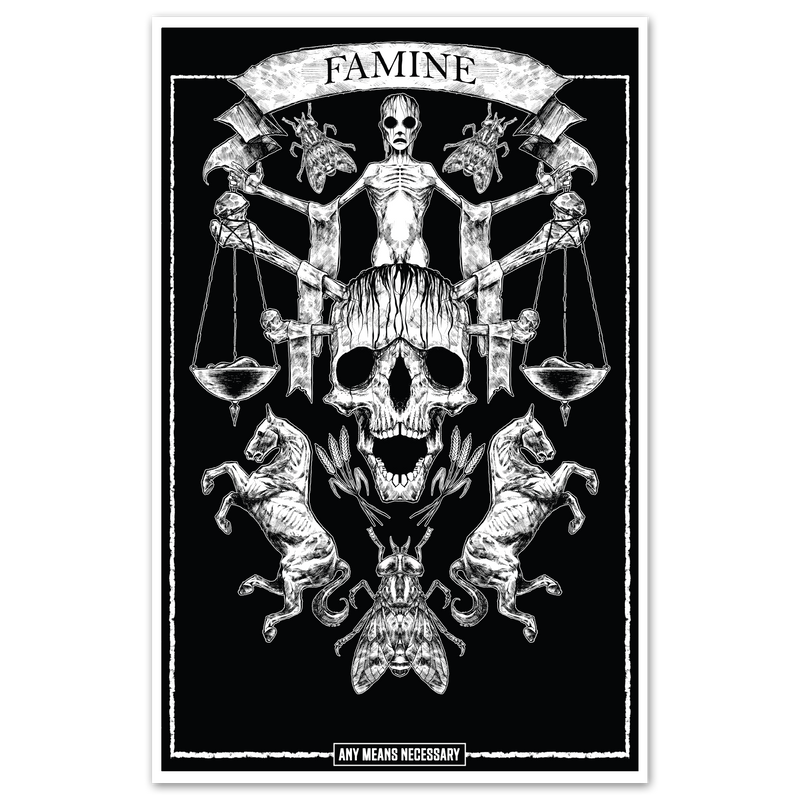 4 Horsemen Famine Print
