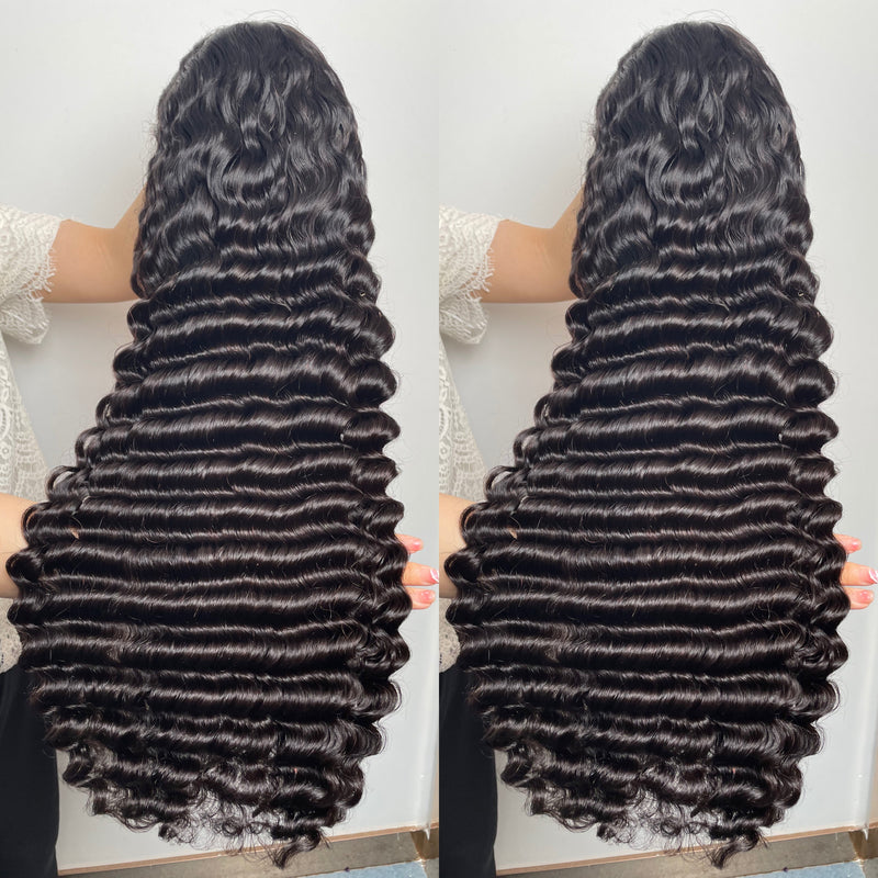 Bleached Knots 13x4 HD Full Frontal Wig Pineapple Wave with Preplucked Hairline