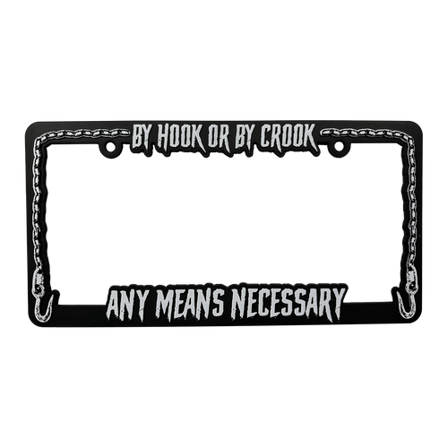 By Hook License Plate Holder