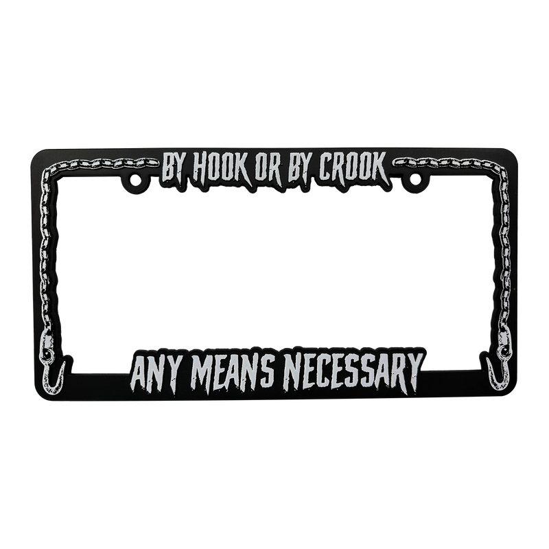 By Hook License Plate Holder