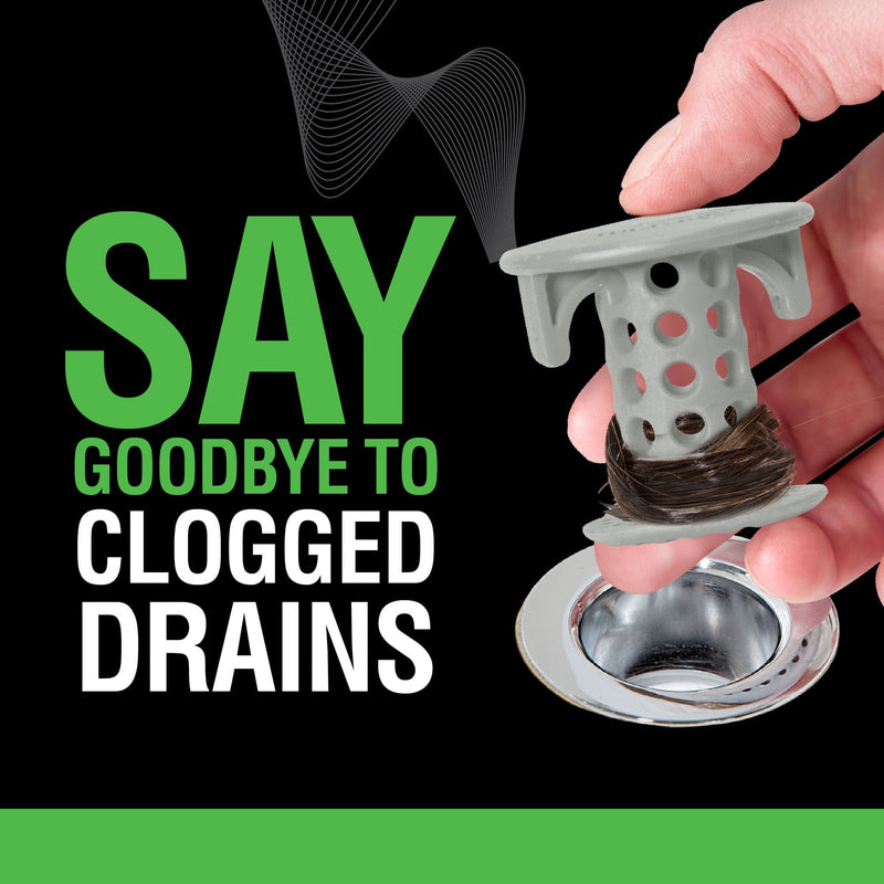 SinkShroom® (Gray) The Hair Catcher That Prevents Clogged Bathroom Sink Drains