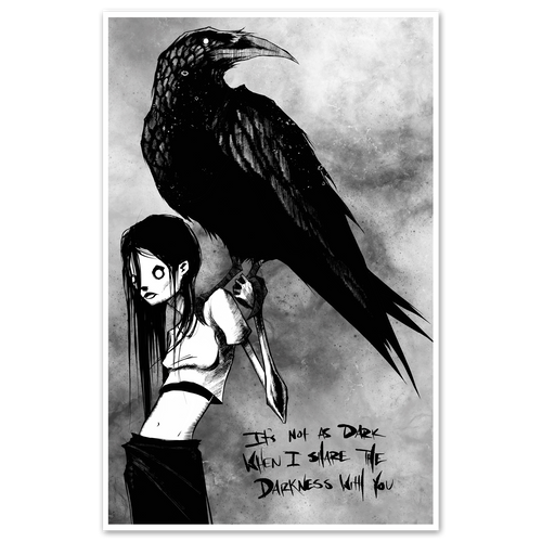 Sharing Darkness Print