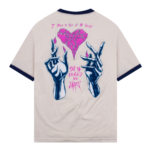 Sharp Edges T-Shirt Vintage White/Blue
