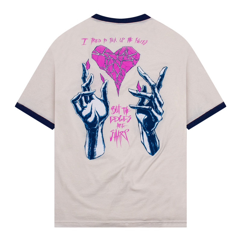 Sharp Edges T-Shirt Vintage White/Blue