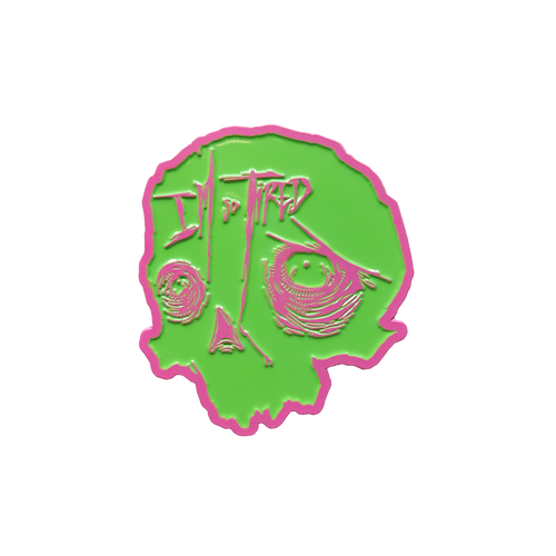 So Tired Enamel Pin Pink