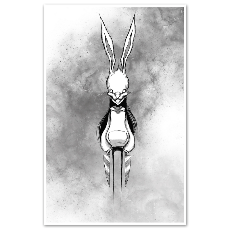 White Rabbit Print