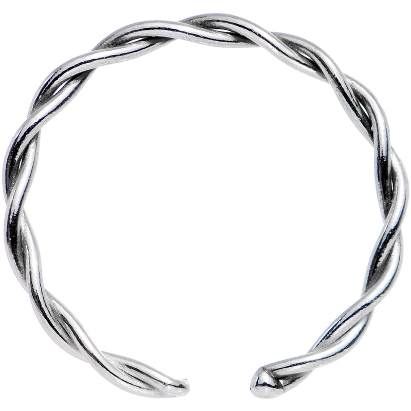 18G 3/8 Annealed Steel Seamless Braided Circular Ring