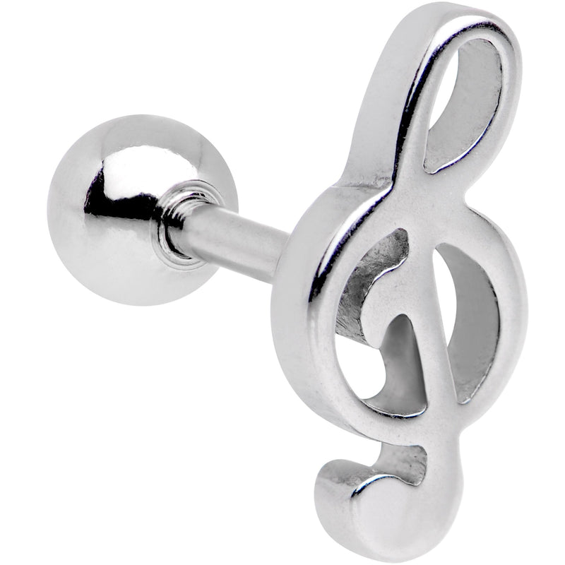 16G 1/4 Treble Clef Music Note Tragus Cartilage Earring