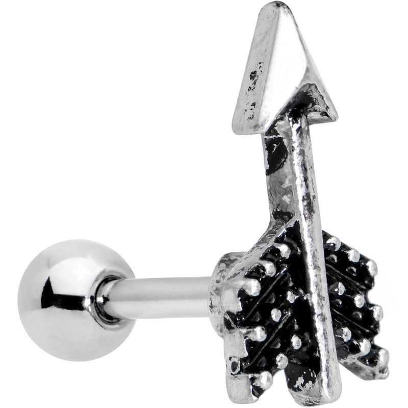 16G 1/4 Straight Arrow Cartilage Tragus Earring