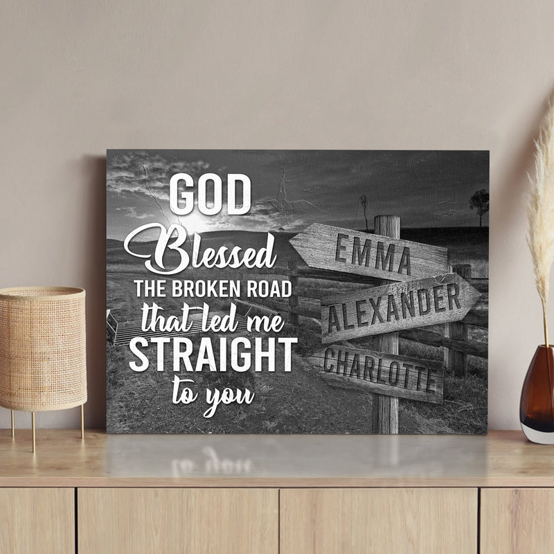 That Led Me To You Family Names Sign