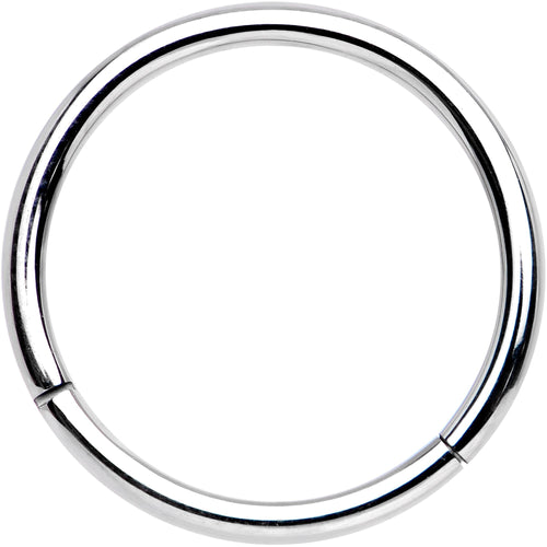 16G 1/2 Solid G23 Implant Grade Titanium Hinged Segment Ring