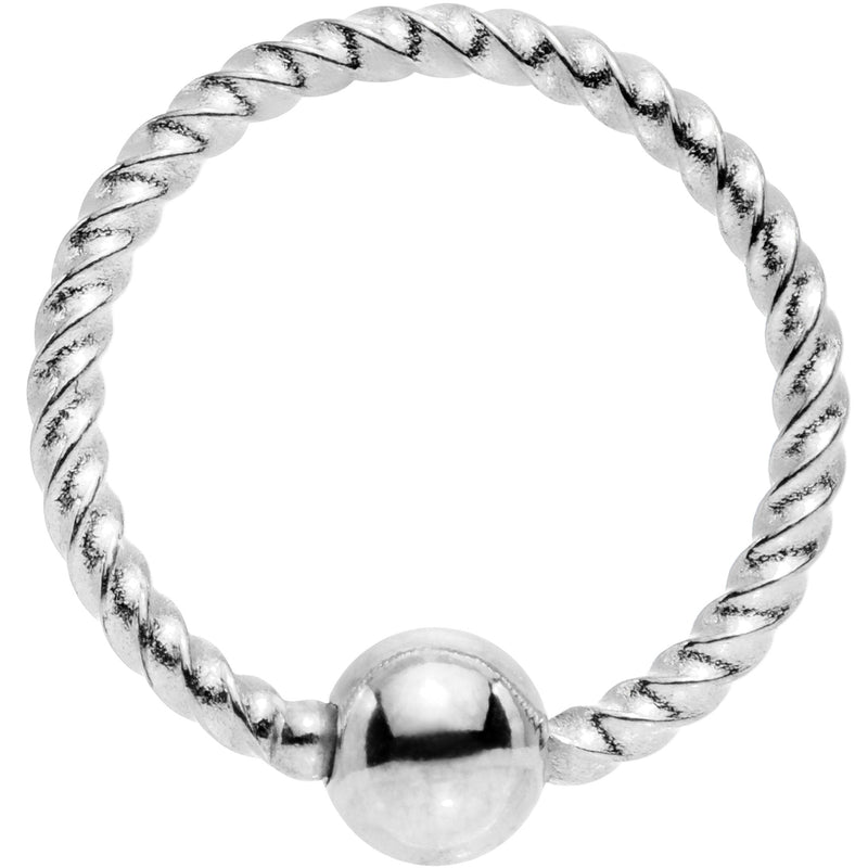 18G 5/16 So Twisted Captive Style Seamless Ring