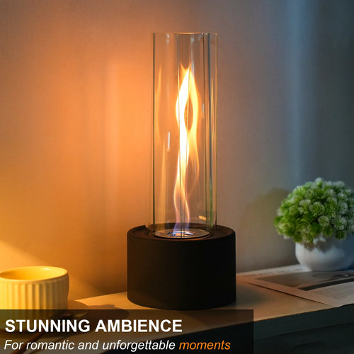Cylindrical Bioethanol Vented-Free Fireplace