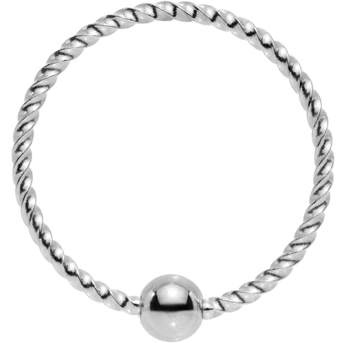 20G 3/8 So Twisted Captive Style Seamless Ring